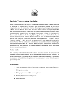 Logistics Transportation Specialist: