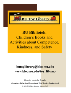 BU Bibliotek Children’s Books and Activities about Competence, Kindness, and Safety