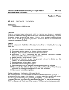 Chabot-Las Positas Community College District AP 4105 Administrative Procedure Academic Affairs