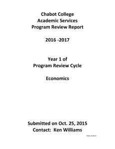 Chabot College Academic Services Program Review Report