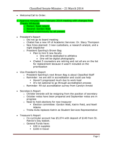 Classified Senate Minutes – 21 March 2014