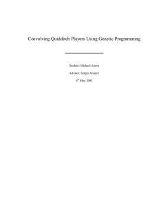 Coevolving Quidditch Players Using Genetic Programming