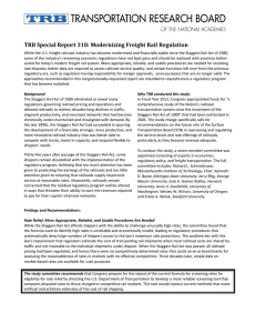 TRB Special Report 318: Modernizing Freight Rail Regulation