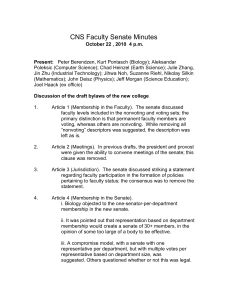 CNS Faculty Senate Minutes