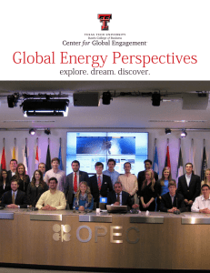 Global Energy Perspectives explore. dream. discover.