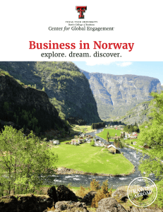 Business in Norway explore. dream. discover.