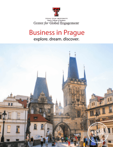 Business in Prague explore. dream. discover.