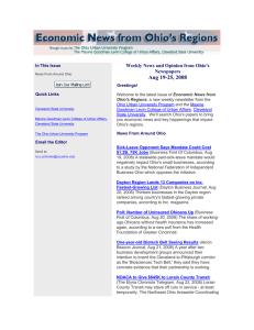 Aug 19-25, 2008 Weekly News and Opinion from Ohio's Newspapers