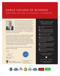 RAWLS COLLEGE OF BUSINESS RAWLS LEADER 2020