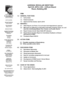 AGENDA REGULAR  MEETING – 4:30 pm Board April 23, 2015, 2:30