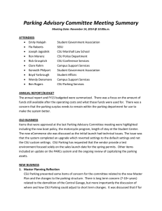 Parking Advisory Committee Meeting Summary