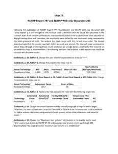 ERRATA NCHRP Report 797 and NCHRP Web-only Document 205