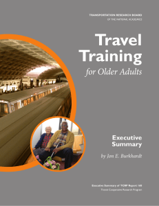 Travel Training for Older Adults Executive