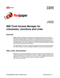 Red paper IBM Tivoli Access Manager for e-business: Junctions and Links