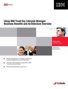 Front cover Using IBM Tivoli Key Lifecycle Manager: Redguides