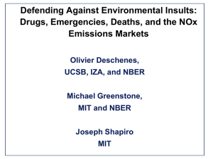 Defending Against Environmental Insults: Drugs, Emergencies, Deaths, and the NOx Emissions Markets