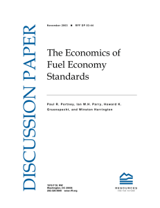 The Economics of Fuel Economy Standards