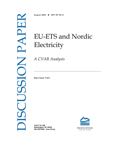 DISCUSSION PAPER EU-ETS and Nordic Electricity