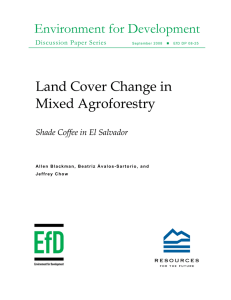 Environment for Development Land Cover Change in Mixed Agroforestry