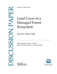 Land Cover in a Managed Forest Ecosystem