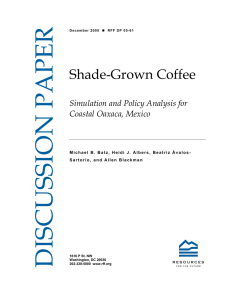 Shade-Grown Coffee Simulation and Policy Analysis for Coastal Oaxaca, Mexico