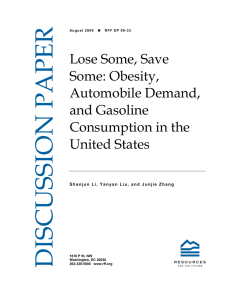 DISCUSSION PAPER Lose Some, Save Some: Obesity,