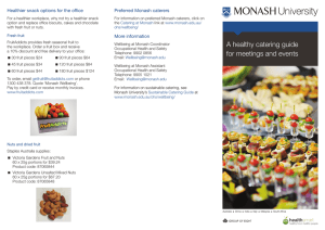 Healthier snack options for the office Preferred Monash caterers