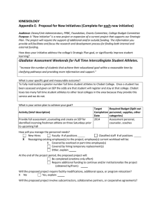 KINESIOLOGY Appendix E:  Proposal for New Initiatives (Complete for each...