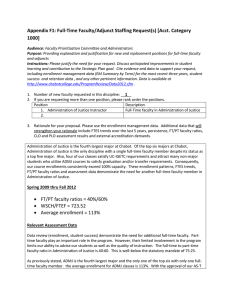 Appendix F1: Full-Time Faculty/Adjunct Staffing Request(s) [Acct. Category 1000]