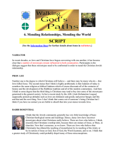SCRIPT  6. Mending Relationships, Mending the World
