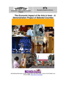 R S  The Economic Impact of the Arts in Iowa – A