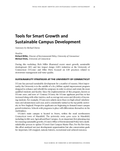 Tools for Smart Growth and Sustainable Campus Development