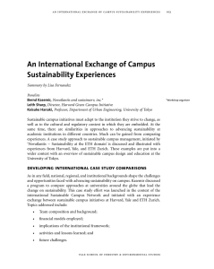 An International Exchange of Campus Sustainability Experiences