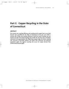 Part C: Copper Recycling in the State of Connecticut abstract