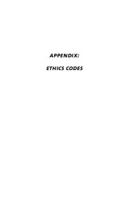 appendix: ethics codes