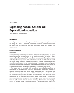 Expanding Natural Gas and Oil Exploration/Production Section VI background