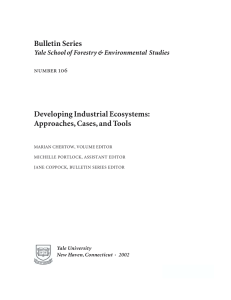 Bulletin Series Developing Industrial Ecosystems: Approaches, Cases, and Tools