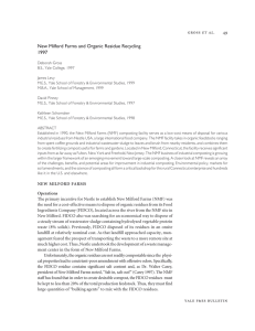 New Milford Farms and Organic Residue Recycling 1997  . 