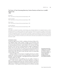 The Power of Trash: Harnessing Electricity, Carbon Dioxide, and Heat from... Methane Gas 1998