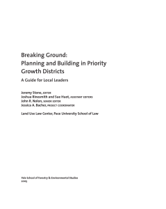Breaking Ground: Planning and Building in Priority Growth Districts