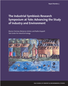 The Industrial Symbiosis Research Symposium at Yale: Advancing the Study