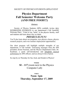 Physics Department Fall Semester Welcome Party (AND FREE FOOD!!!)