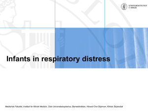 Infants in respiratory distress