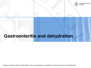 Gastroenteritis and dehydration