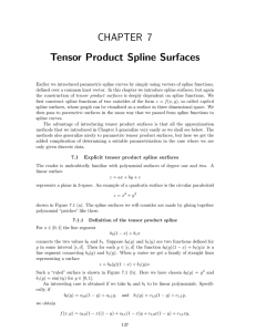 CHAPTER 7 Tensor Product Spline Surfaces