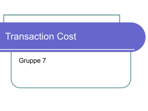 Transaction Cost Gruppe 7