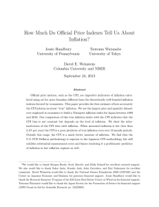 How Much Do Official Price Indexes Tell Us About Inflation?