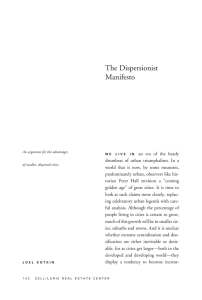 The Dispersionist Manifesto