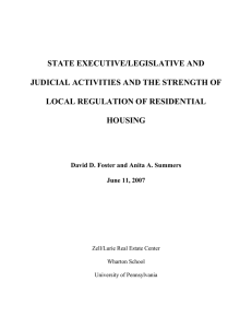 STATE EXECUTIVE/LEGISLATIVE AND JUDICIAL ACTIVITIES AND THE STRENGTH OF