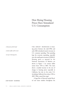 How Rising Housing Prices Have Stimulated U.S. Consumption
